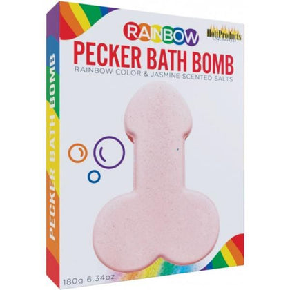 Colorful Pleasure: Rainbow Pecker Bath Bomb - The Ultimate Gender-Inclusive Pleasure Experience