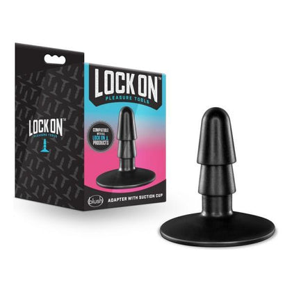 Lock On Adapter with Suction Cup - Black: The Versatile Pleasure Enhancer for All Genders and Intense Stimulation