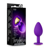 Temptasia Bling Plug Small - Model TP-001 - Unisex Anal Pleasure - Purple - Adult Naughty Store