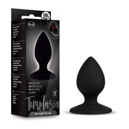 Temptasia Slave Plug - Model TP-001 - Unisex Anal Pleasure Toy - Black - Adult Naughty Store