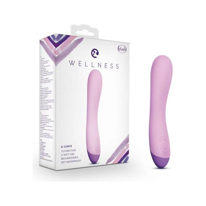 Wellness G Curve Purple Silicone G-Spot Vibrator - Model WGCP-8 - Women's Intimate Pleasure Toy - Adult Naughty Store