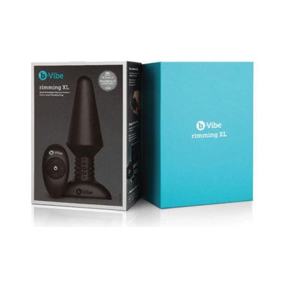 b-Vibe Rimming Plug XL - Advanced Anal Pleasure Toy for Men and Women - Model X1 - Intense Rotating and Vibrating Sensations - Black