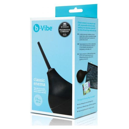 b-Vibe Classic Enema Bulb Set - Model BVE-001 - Unisex Anal Cleansing and Pleasure - Deep Cleansing - Black