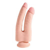 Pipedream Products King Cock Triple Density 9.5 inches Double Penetrator Beige Dildo for Dual Pleasure - Model X9D-TPR - Adult Naughty Store