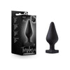 Temptasia Heart Plug - Model TMF-001 - Unisex Anal Pleasure - Black - Adult Naughty Store