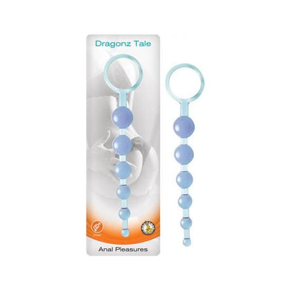 Introducing the Dragonz Tale Anal Pleasures Blue Silicone Unisex Anal Toy - Model NP2020-24