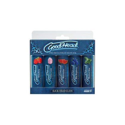 Goodhead - Slick Head  Glide - 5 Pack - 1 Fl. Oz Strawberry, Cotton Candy, Watermelon, Blue Raspberr - Adult Naughty Store