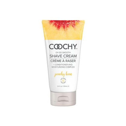 Introducing the Sensual Bliss Coochy Shave Cream - Peachy Keen 3.4 Fl.oz: The Ultimate Peach-Infused Pleasure for Smooth, Delicate Skin!