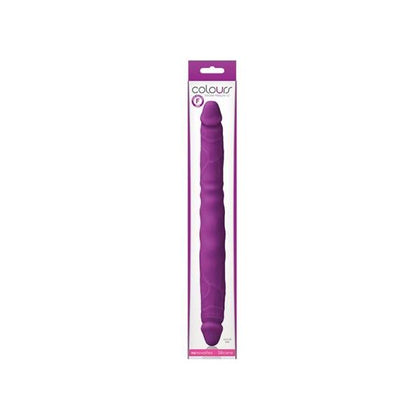 Colours Silicone Double Pleasure 12-Inch Double-Dong - Model DP-12, Purple - Suitable for All Genders and Sensual Delights - Adult Naughty Store