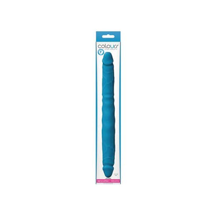 Colours Double Pleasures Blue - Silicone Double-Dong Sex Toy for Both Genders - Model DP12 - Unleash Sensational Pleasure in Style!