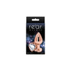 Rear Assets Rose Gold Heart Medium Clear Anal Plug - Model RA-2021 - Unisex - Sensual Pleasure - Chrome Plated - Adult Naughty Store