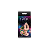 Rear Assets Rose Gold Heart Medium Rainbow Anal Plug - Model RG-200 - Unisex - Sensual Pleasure - Chrome-Plated Lightweight Aluminum Toy - Adult Naughty Store