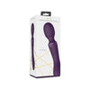 Enora - Purple Double-Ended Rechargeable Silicone Pulse-Wave Wand & Vibrator - Model NP2020-28 - For All Genders - Pleasure Anywhere