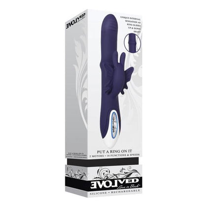 Evolved Put A Ring On It Dual Motor Silicone Cock Ring - Model 16X - Blue - Adult Naughty Store