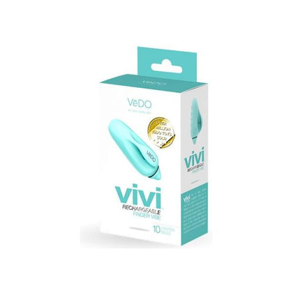 VeDO VIVI Rechargeable Finger Vibe - Tease Me Turquoise: Powerful Pleasure for Sensational Stimulation