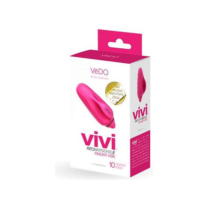 Vivi Rechargeable Finger Vibe Foxy Pink - Powerful Silicone Finger Vibrator for Enhanced External Pleasure