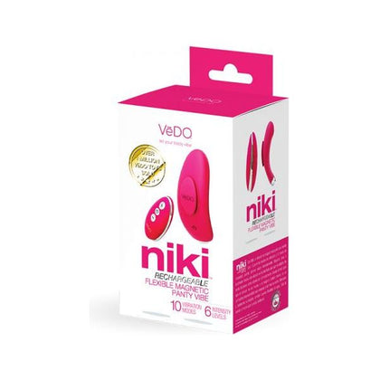 Niki Rechargeable Panty Vibe Foxy Pink - The Ultimate Discreet and Comfortable Pleasure Companion for Women - Adult Naughty Store