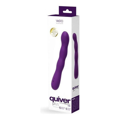 VeDO Quiver Plus Rechargeable G-Spot Vibrator - Model QRP-001 - Intense Purple - Adult Naughty Store