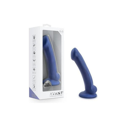 Avant D10 Ergo Mini Indigo - Sensually Soft Dual-Density Silicone Dildo for Intense Pleasure (Model D10, 6.5