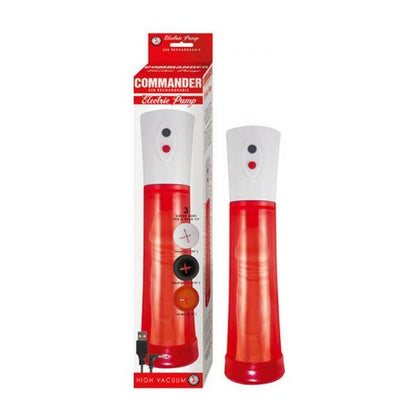 Introducing the Red Electric Pump by PleasureMax - The Ultimate Male Enlargement Device for Intense Pleasure and Maximum Satisfaction