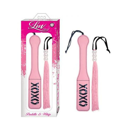 Introducing the Luv Paddle & Whip Pink: A Sensational Pleasure Duo for Exquisite Spanks and Tickles - Adult Naughty Store