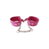 Leather Delights Pink Wrist Cuffs - Model X12 - Unisex - Sensual Pleasure Accessories - Adult Naughty Store