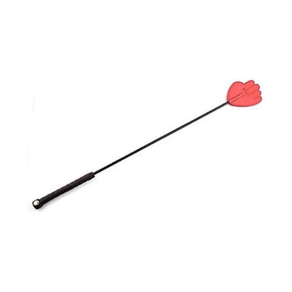 Leather Hand Riding Crop - Red, Bondage Spanking Toy, Model X3, Unisex, Pleasure for Impact Play