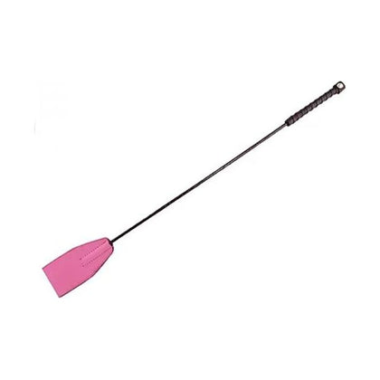 Leather Riding Crop - Hand Braided, Pink - Pleasure Delights RD-300 - For Sensual Impact Play