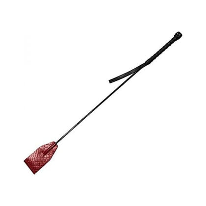 Equestrian Delights Leather Riding Crop - Burgundy & Black Equestrian Accessories