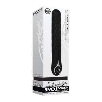 Introducing the Evolved Quilted Love Silicone G-Spot Vibrator - Model QL2020. Experience Sensual Pleasure in Style!