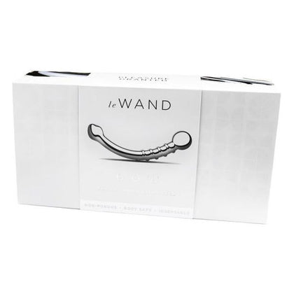 Le Wand Bow Stainless Steel G-Spot and P-Spot Pleasure Wand - Model LWB-001 - Unisex - Intense Pleasure for Mind-Blowing Climaxes - Silver - Adult Naughty Store