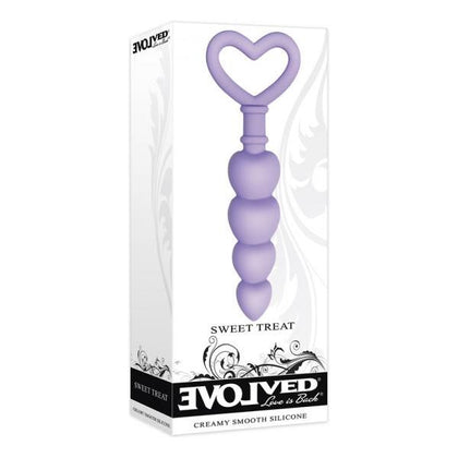 Evolved Sweet Treat Heart-Shaped Silicone Beaded Anal Plug - Model ST-112, Unisex, for Anal Pleasure - Creamy Smooth Silicone - Red - Adult Naughty Store