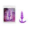 B Yours Triple Bead Anal Plug - Model XYZ7 - Unisex - Pleasure Enhancer - Purple - Adult Naughty Store