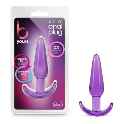 B Yours Slim Anal Plug - Model A1P2 - Unisex Anal Pleasure Toy - Purple - Adult Naughty Store