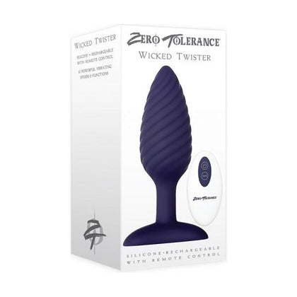 ZT Wicked Twister Vibrating Butt Plug - Model XYZ123 - Unleash Sensational Pleasure - Black