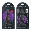 Forto F-30: Silicone Pointer Lg Black - Premium 100% Smooth Insertable Anal Plug for Extra Stimulation - Model F-30 - Unisex - Intense Pleasure - Black - Adult Naughty Store