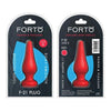 Forto F-21 Tear Drop Small Red Silicone Anal Plug for Men and Women