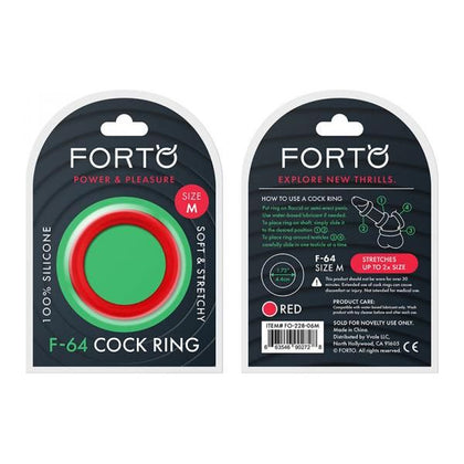 Forto F-64: 45mm 100% Silicone Ring Wide Med Red

Introducing the Forto F-64: 45mm 100% Silicone Wide Med Red Cock Ring - The Ultimate Pleasure Enhancer for Him!