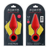 Forto F-10: Premium Silicone Plug with Pull Ring - Large Red - Unisex Anal Pleasure - Adult Naughty Store