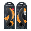 Forto F-19: Premium Silicone Curved Plug - Model F-19 - Unisex Anal Pleasure - Black - Adult Naughty Store