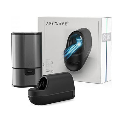 Arcwave Ion Pleasure Air Stroker for Men - Intense Frenulum Orgasms - Model IW-001 - Black