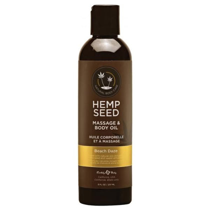 EB Hemp Massage Oil Beach Daze 8 Oz. - Adult Naughty Store