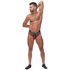 Male Power Cock Pit Net Cock Ring Thong - Detachable Snap-Off Pouch, Plush Elastic C-Ring, Classic Thong Back, Satin Waistband - Men's Erotic Lingerie, Model CPNT-001, Enhances Pleasure, One  - Adult Naughty Store