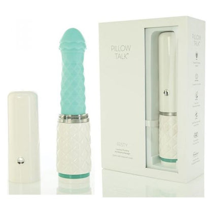 Pillow Talk Feisty Teal - Thrusting Vibrator for Sensational Pleasure - Adult Naughty Store