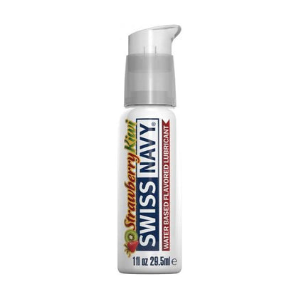 Swiss Navy Strawberry Kiwi Pleasure Lubricant - Sensual Intimacy Enhancer for All Genders - Water-Based Formula - Non-Sticky - Paraben-Free - Sugar-Free - 1 Oz