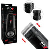 PDX Elite Moto Bator X - Powerful Piston-Action Thrusting Masturbator for Men - Ultimate Stroker Experience for Explosive Pleasure - Black - Adult Naughty Store