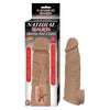 Natural Realskin Vibrating Penis Xtender - Brown - Adult Naughty Store