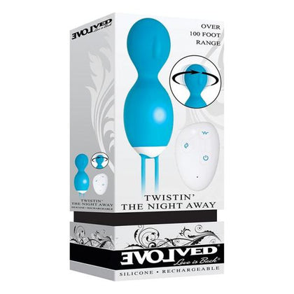 Evolved Twistin' The Night Away Remote Control Vibrating Egg - Model ETV-12 - Women's Clitoral Stimulation - Deep Purple - Adult Naughty Store