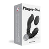 Love To Love Player One Black Prostate and Perineum Stimulating Dual Motor Remote Control Vibrating Massager