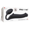 Strap-On-Me Semi-Realistic Bendable Strap-On Dildo - Model X1L - Black - For Clitoral and G-Spot Stimulation - Adult Naughty Store